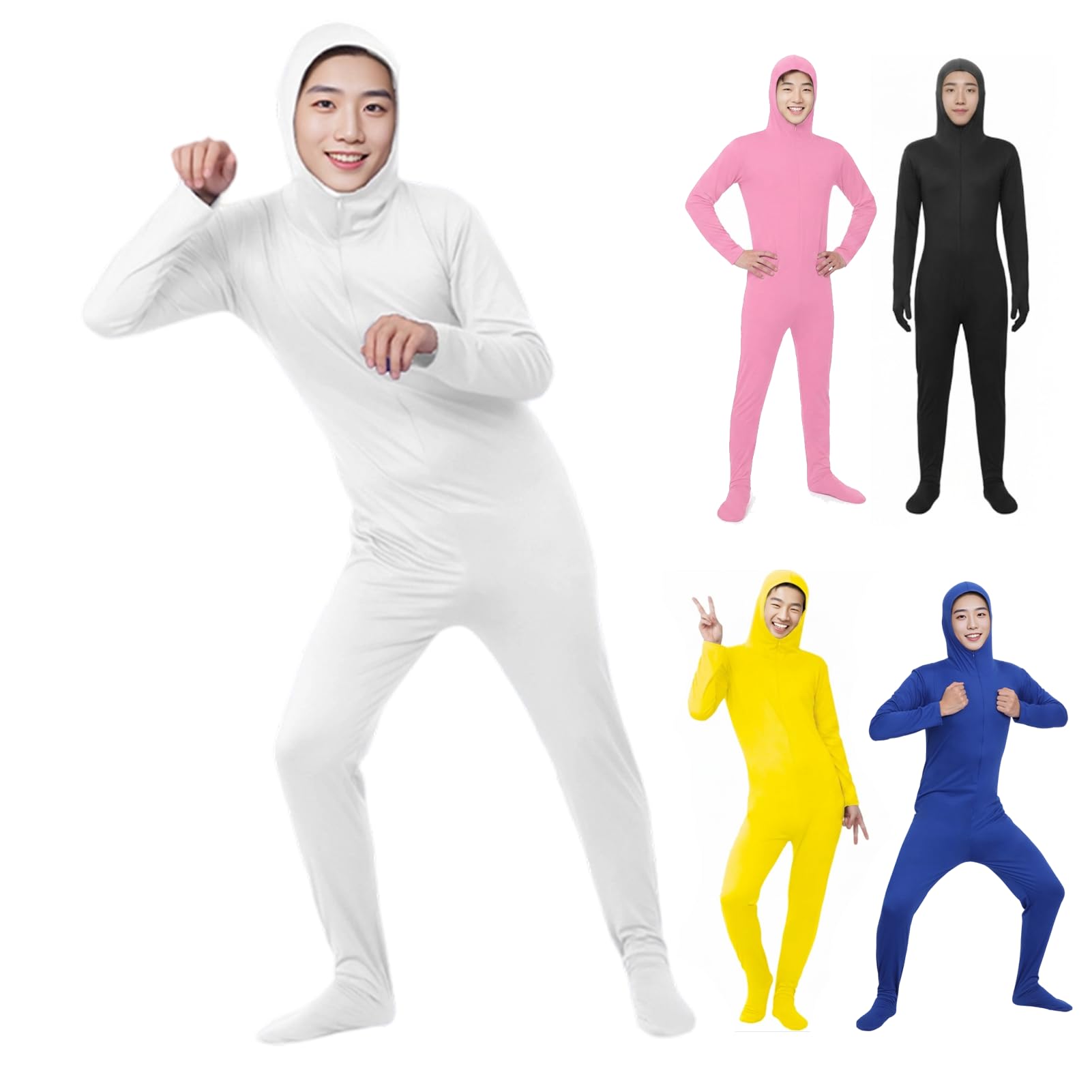 Amazon.co.jp: [Moerstar] 全身タイツ コスプレコスチューム 8色 顔